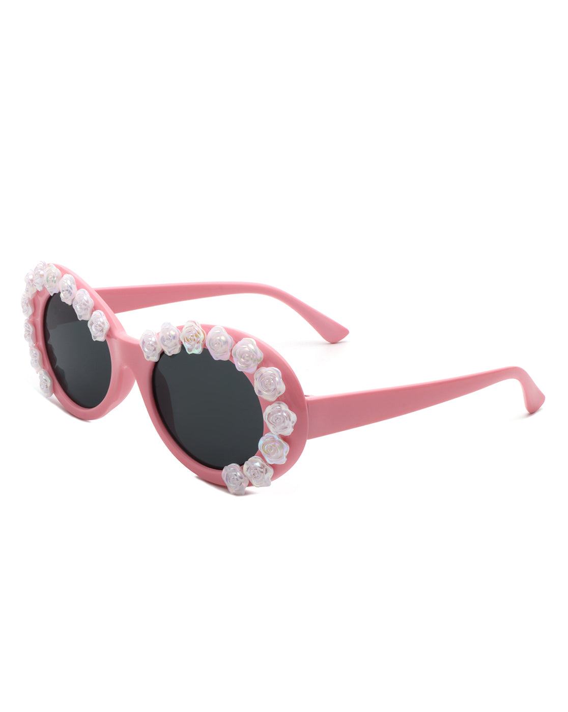 Vystra - Oval Flower Round Fashion Women's Sunglasses - Charming Charlie