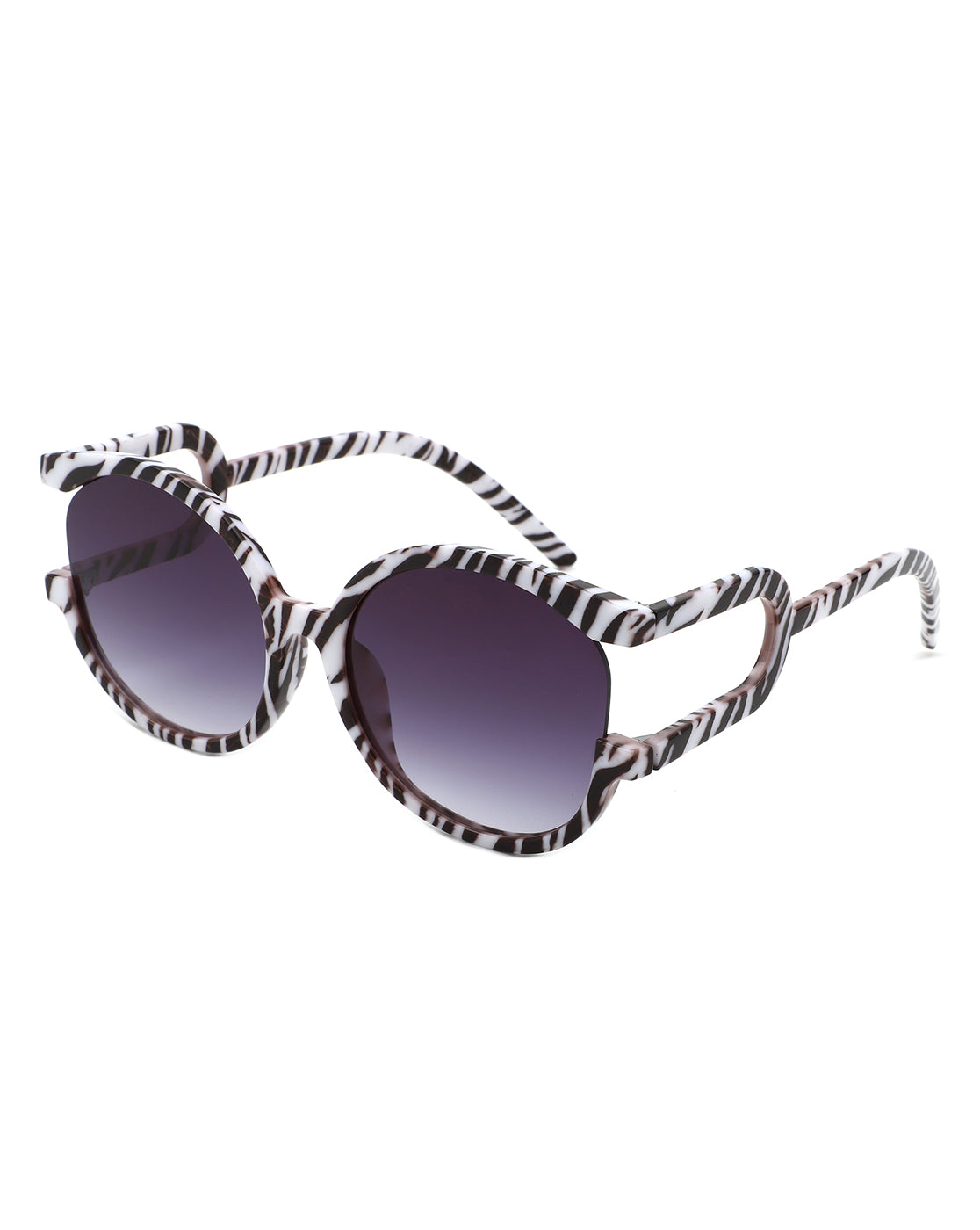 Iloria - Oversized Fashion Irregular Round Sunglasses - Charming Charlie