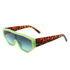 Firelily - Geometric Square Oversize Futuristic Fashion Sunglasses - Charming Charlie