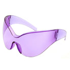 Quirk - Futuristic Oversized Shield Wrap Around Tinted Sunglasses - Charming Charlie
