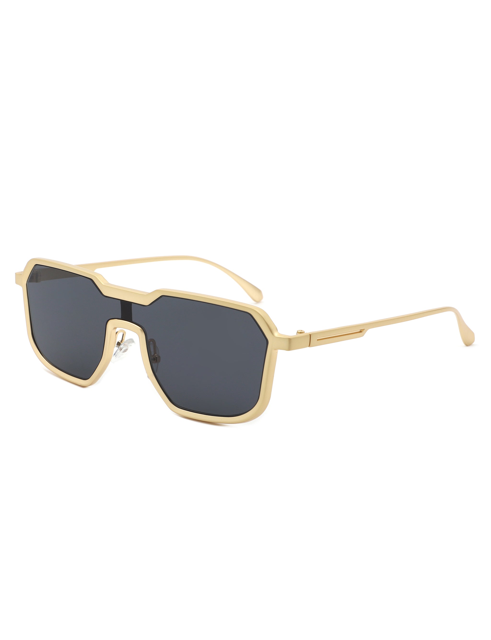 Fusion - Retro Oversized Square Geometric Fashion Sunglasses - Charming Charlie
