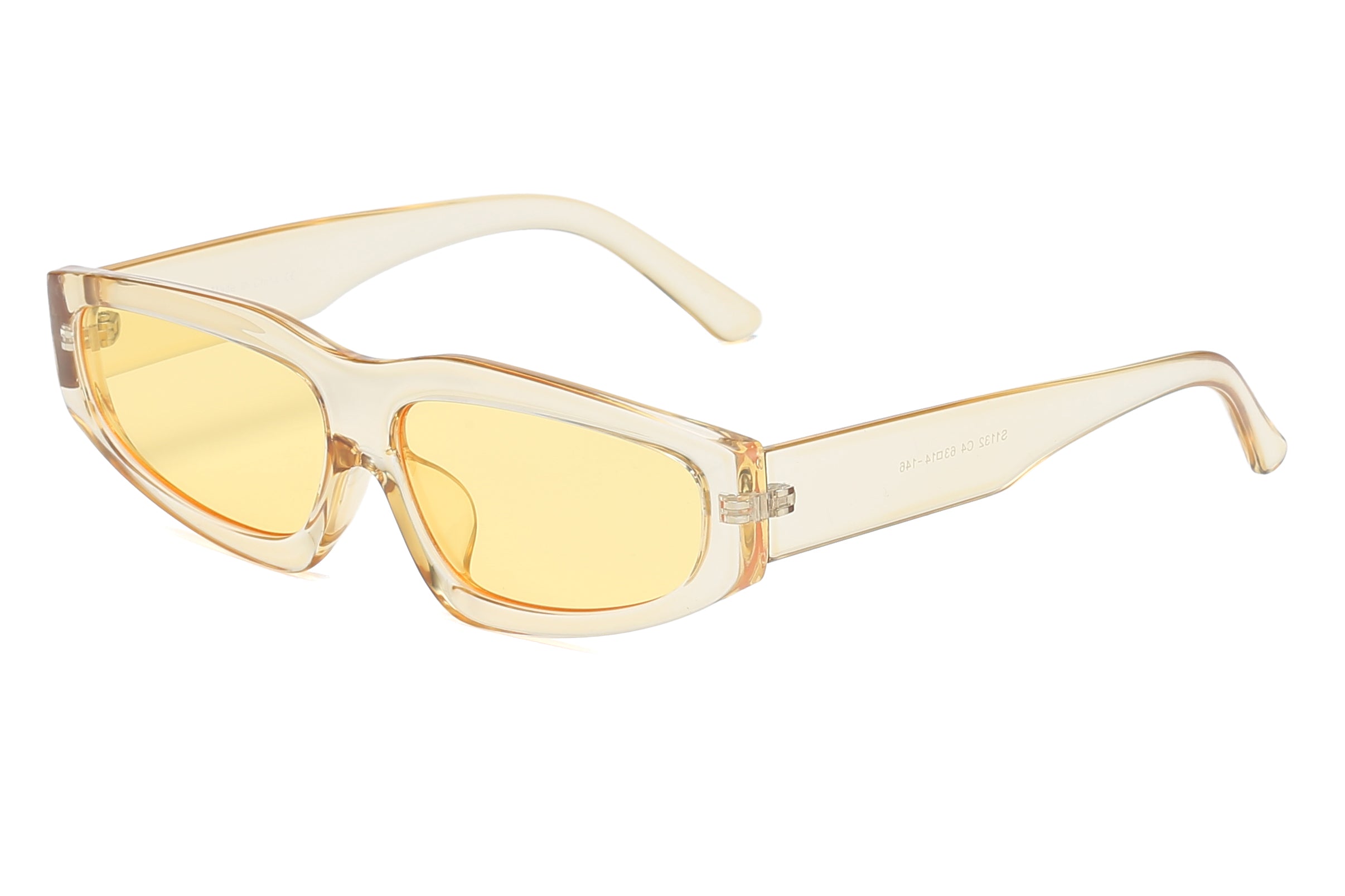 Odessa | Retro Thick Rectangle Unisex Fashion Sunglasses - Charming Charlie