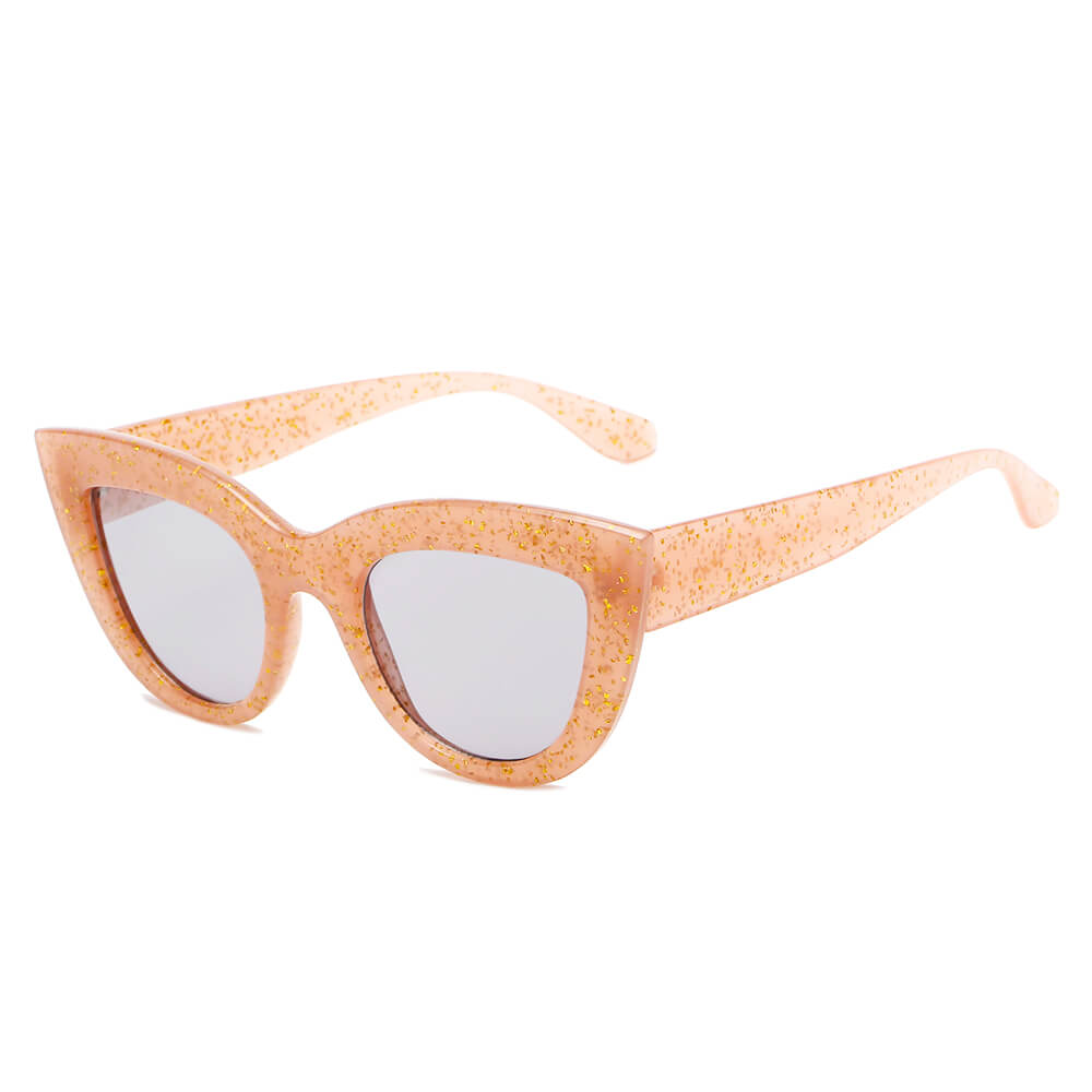 BOYDS | S1088 - Women Round Cat Eye Sunglasses - Cramilo Eyewear - Stylish Trendy Affordable Sunglasses Clear Glasses Eye Wear Fashion