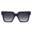 CAMDEN | S1068 - Women Retro Square Oversize Sunglasses - Cramilo Eyewear - Stylish Trendy Affordable Sunglasses Clear Glasses Eye Wear Fashion