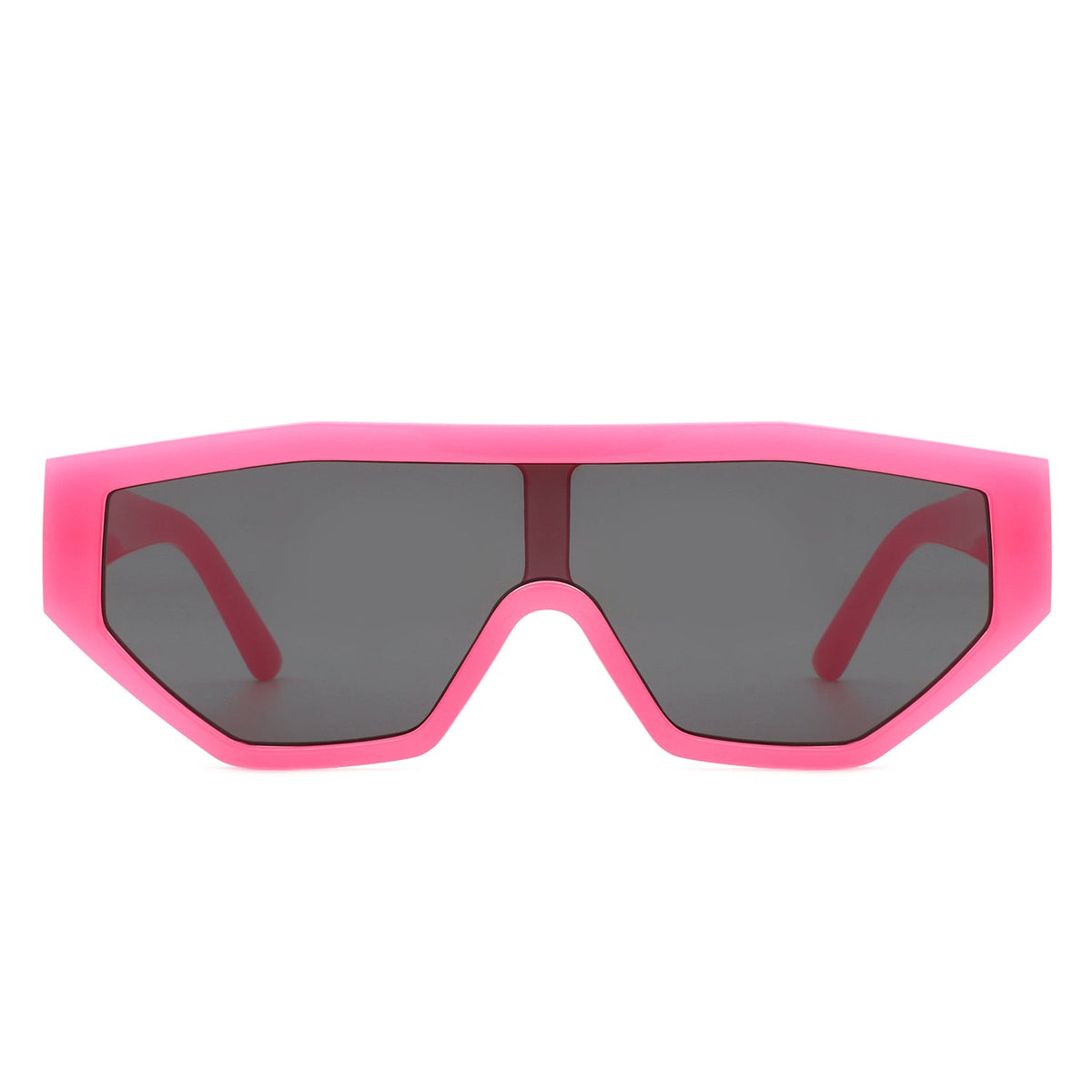 Firelily - Geometric Square Oversize Futuristic Fashion Sunglasses - Charming Charlie