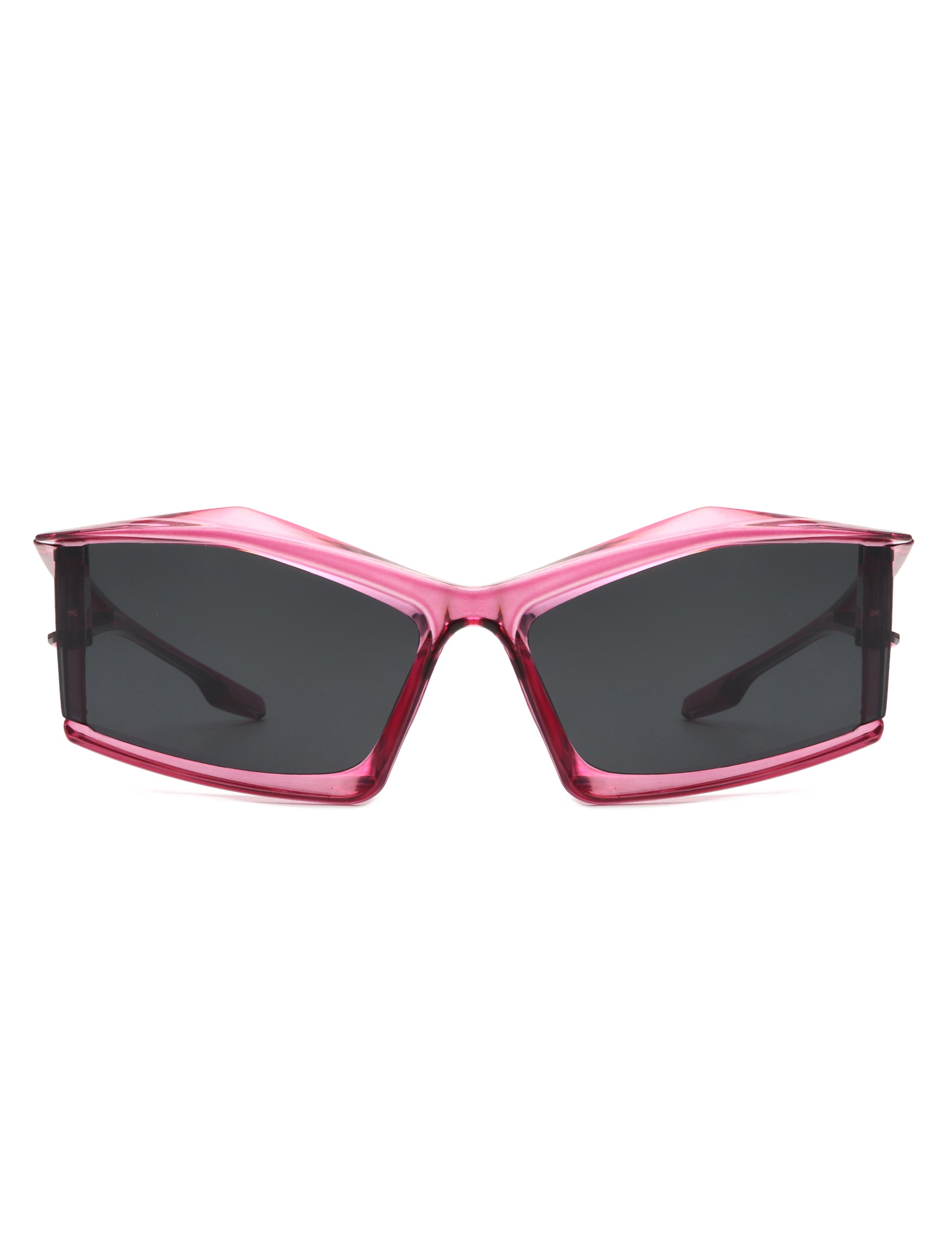 Halo - Futuristic Geometric Rectangle Fashion Sunglasses - Charming Charlie