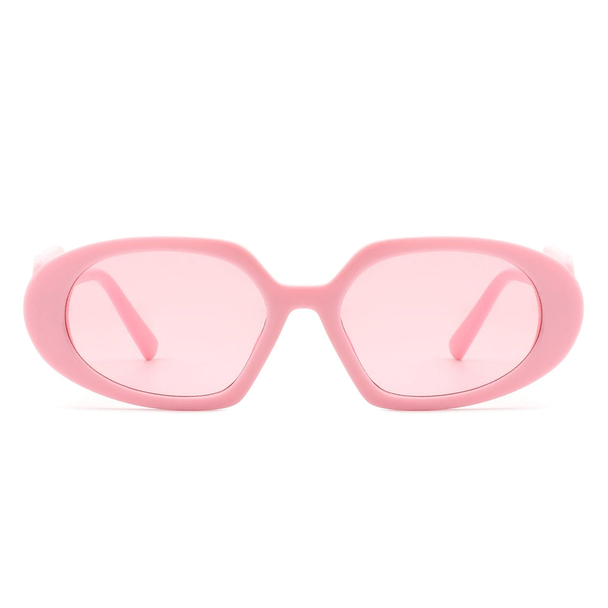Glittera - Rectangle Retro Oval Chic Round Lens Leaf Design Fashion Sunglasses - Charming Charlie