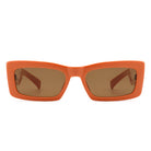 Horizonx - Retro Rectangle Narrow Fashion Slim Vintage Square Sunglasses - Charming Charlie