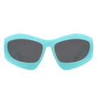 Xaron - Geometric Square Tinted Oversize Chunky Fashion Sunglasses - Charming Charlie