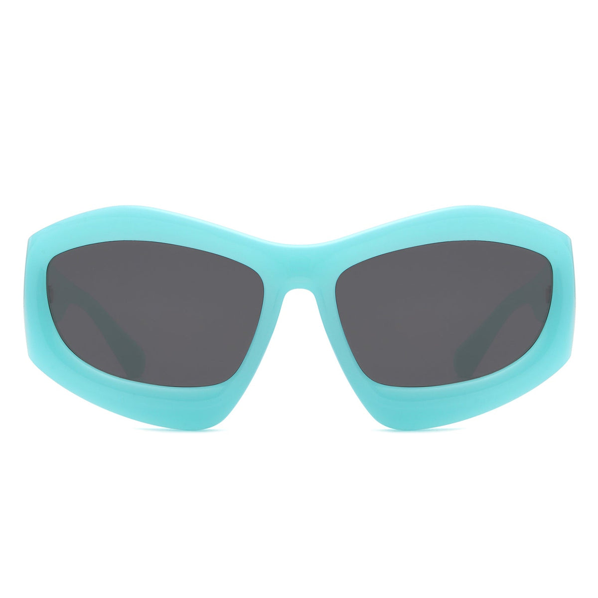 Xaron - Geometric Square Tinted Oversize Chunky Fashion Sunglasses - Charming Charlie