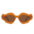 Zyrith - Geometric Wavy Designed Women's Sunglasses - Charming Charlie