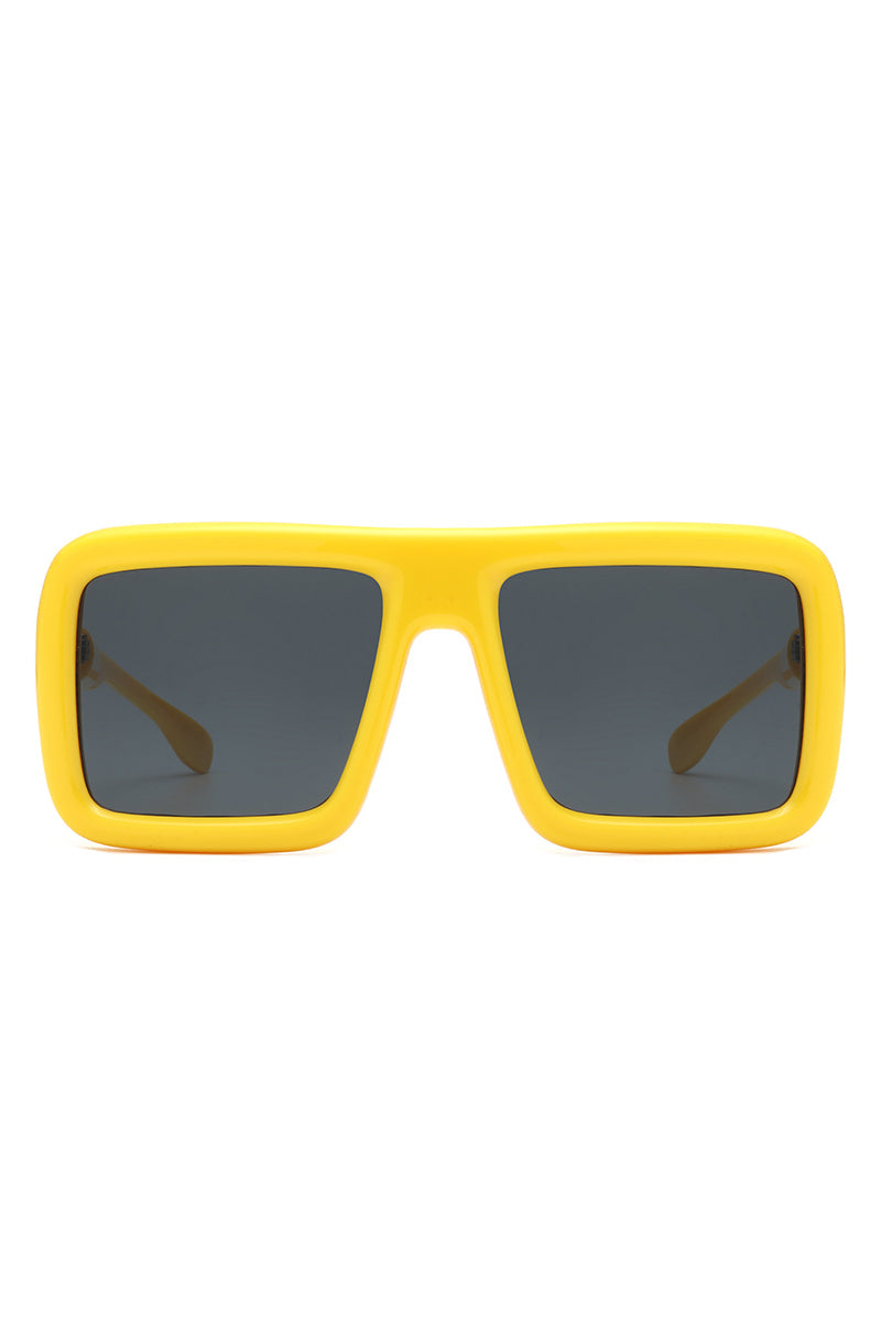 Hype - Oversized Square Flat-Top Women's Fashion Sunglasses - Charming Charlie