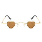 Zyral - Metal Heart Shaped Tinted Mini Color Pop Sunglasses - Charming Charlie