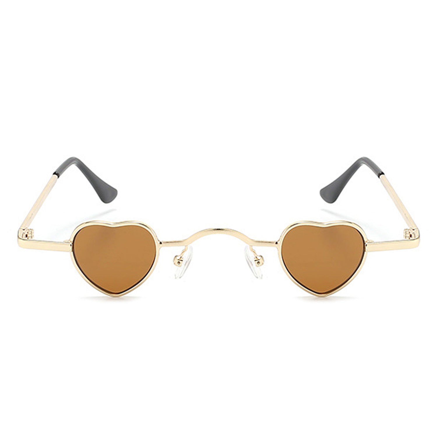 Zyral - Metal Heart Shaped Tinted Mini Color Pop Sunglasses - Charming Charlie