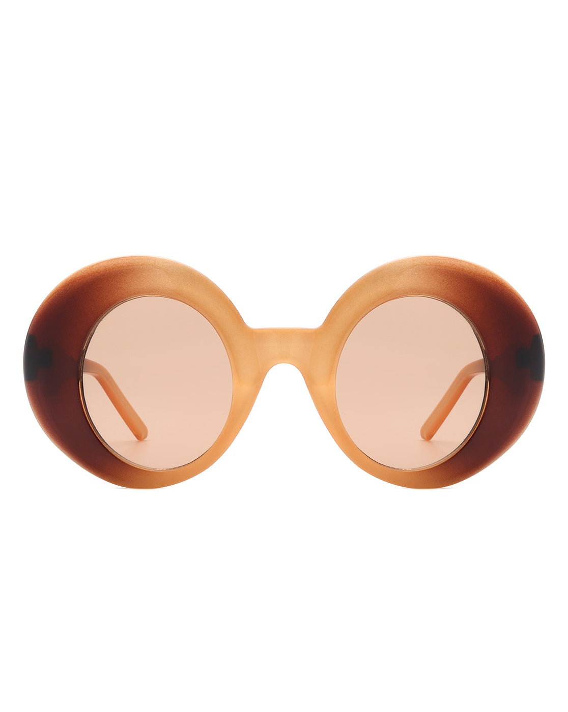 Yoke - Retro Chic Fashion Oversized Round Women's Sunglasses - Charming Charlie