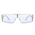 Vortex - Square Wrap-Around Retro Rectangle Fashion Sunglasses - Charming Charlie
