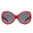 Radiant - Oversized Round Wrap-Around Fashion Women's Sunglasses - Charming Charlie