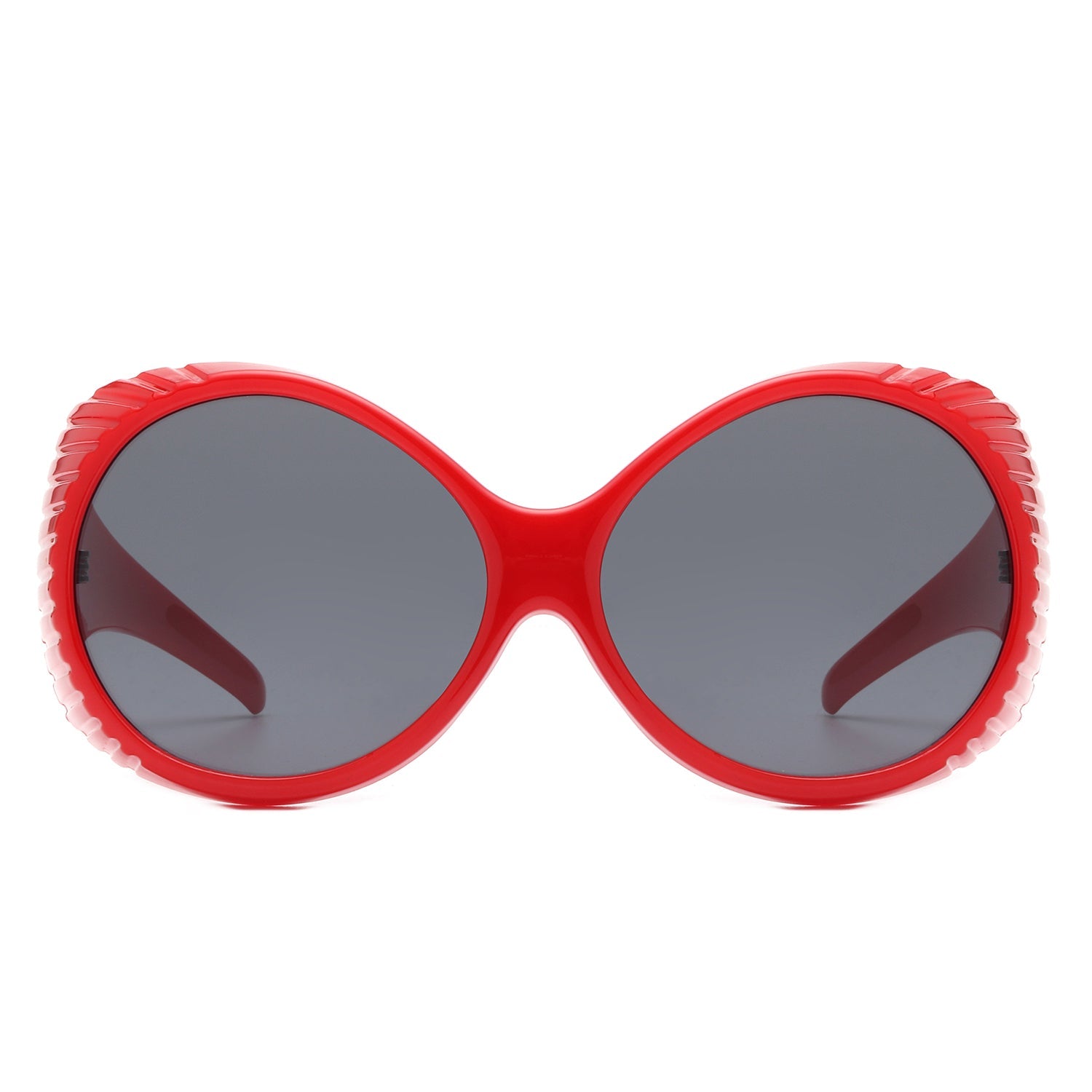 Radiant - Oversized Round Wrap-Around Fashion Women's Sunglasses - Charming Charlie