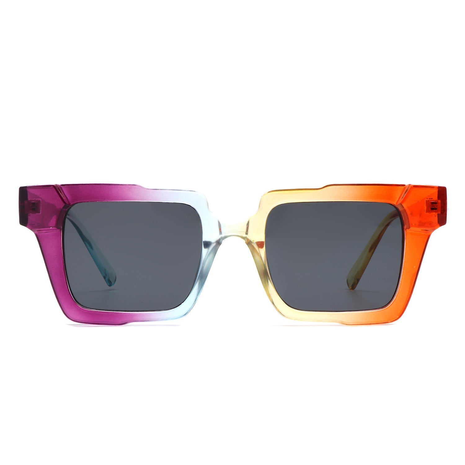 Xeno - Flat Top Geometric Fashion Square Sunglasses - Charming Charlie