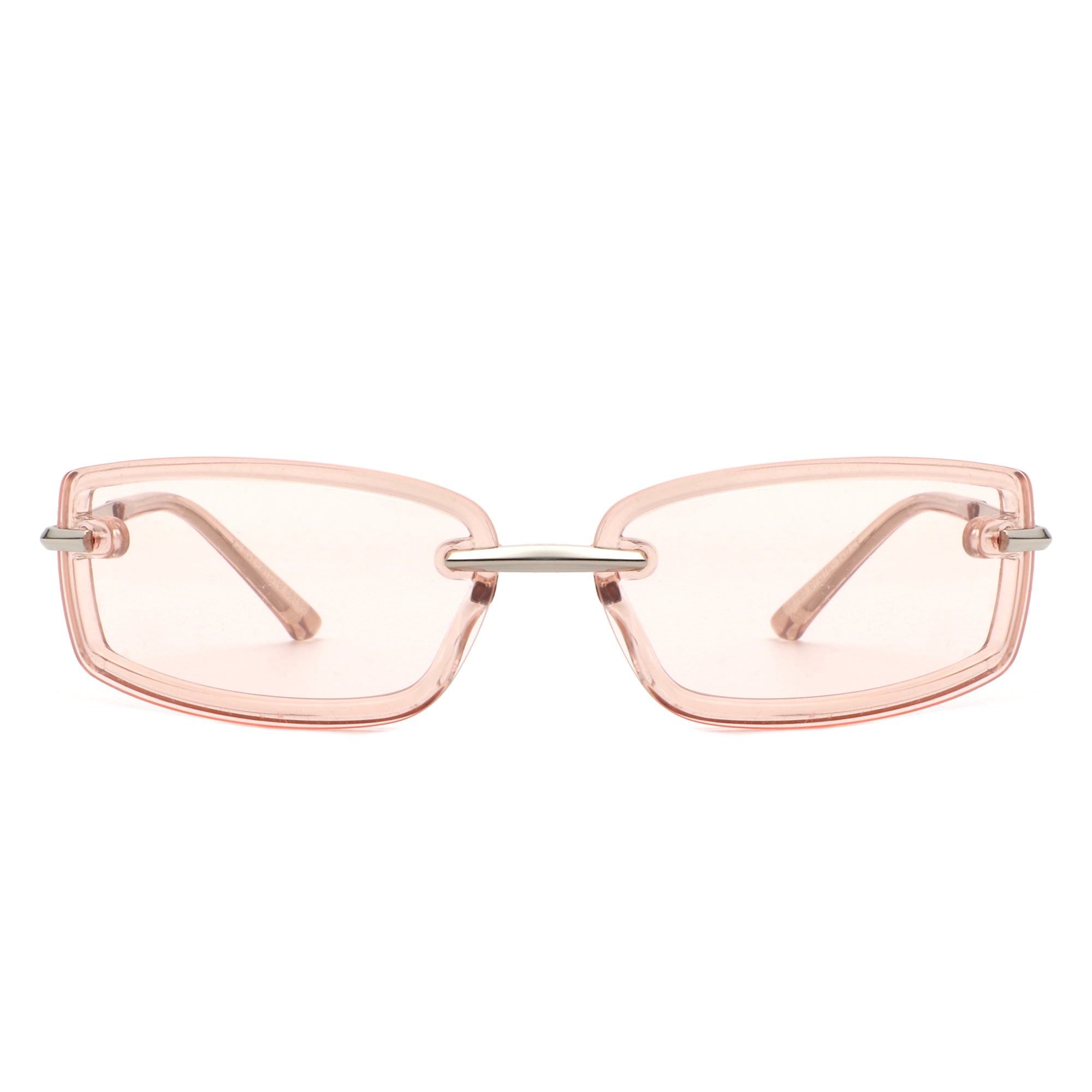 Thalyn - Rectangle Sleek Tinted Sports Color Pop Sunglasses - Charming Charlie