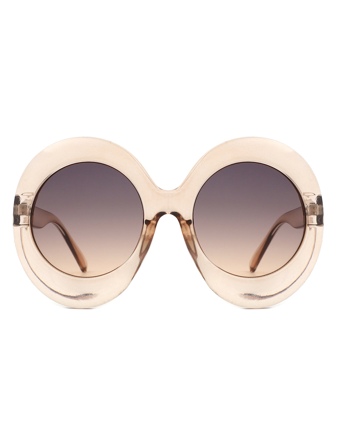 Quest - Oversized Oval Round Women's Fashion Sunglasses - Charming Charlie