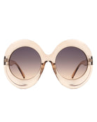 Quest - Oversized Oval Round Women's Fashion Sunglasses - Charming Charlie