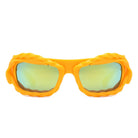 Riff - Rectangle Irregular Twisted Thick Frame Futuristic Sunglasses - Charming Charlie