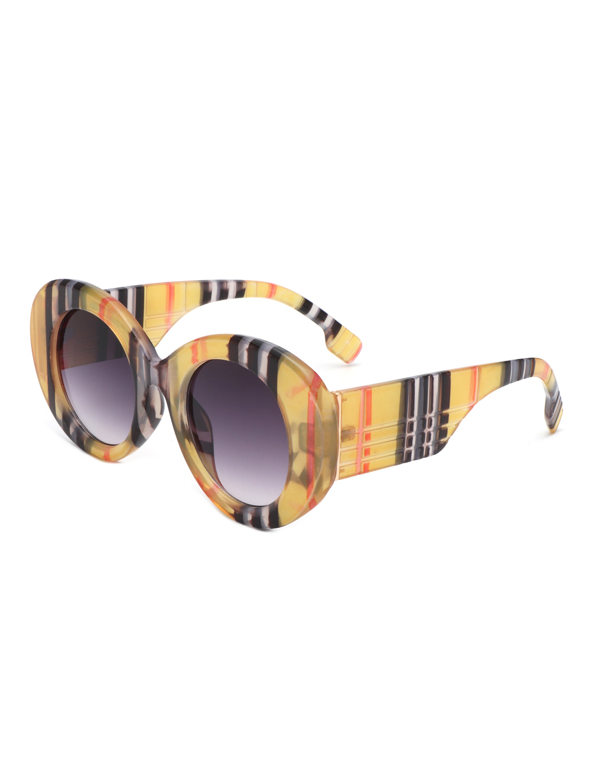 Optic - Round Oval Oversized Women's Fashion Sunglasses - Charming Charlie