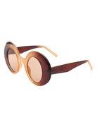 Yoke - Retro Chic Fashion Oversized Round Women's Sunglasses - Charming Charlie