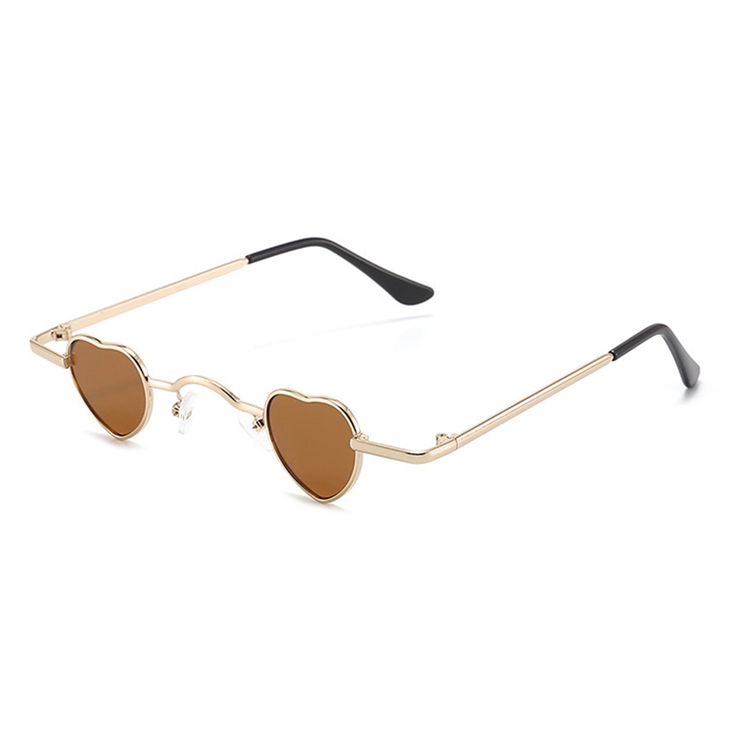 Zyral - Metal Heart Shaped Tinted Mini Color Pop Sunglasses - Charming Charlie