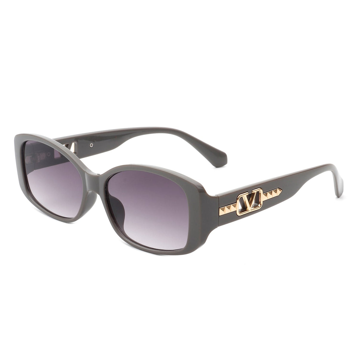 Fantasie - Rectangular Narrow Retro Tinted Fashion Square Sunglasses - Charming Charlie