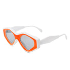 Rosedawn - Futuristic Square Retro Chunky Irregular Geometric Sunglasses - Charming Charlie