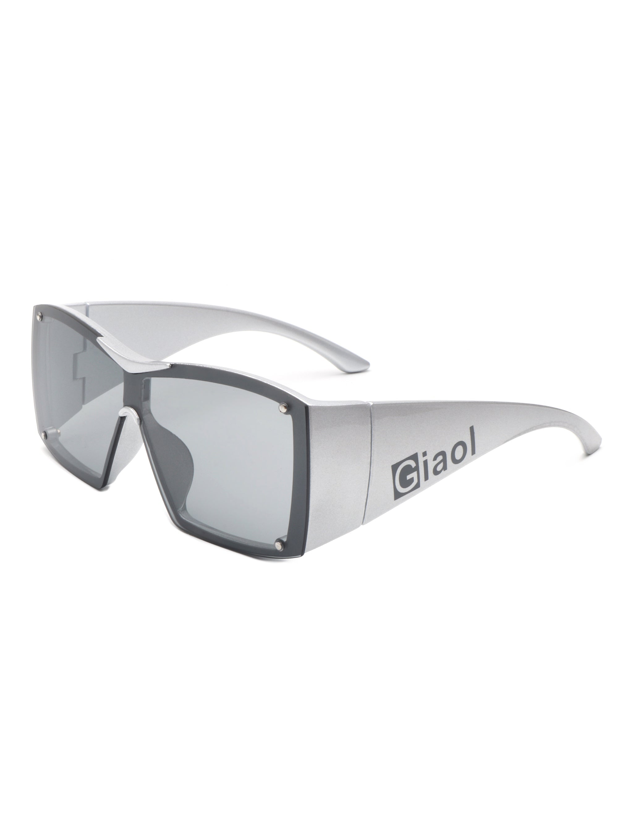 Fizz - Oversized Thick Frame Wrap-Around Women's Square Sunglasses - Charming Charlie