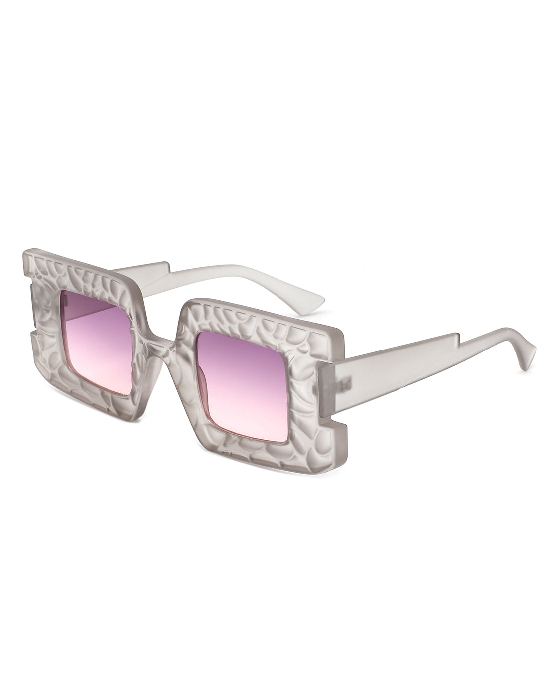 Pledge - Modern Chunky Geometric Square Fashion Sunglasses - Charming Charlie
