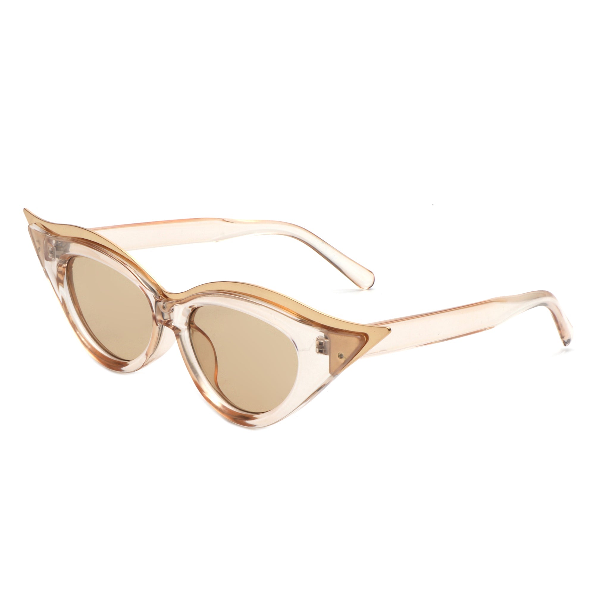 Vaelan - Round Extreme Cat Eye Women's Sunglasses - Charming Charlie