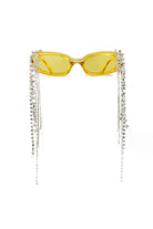 Thyria - Modern Luxury Rhinestone Chi Rectangle Women's Sunglasses - Charming Charlie