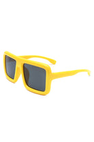 Hype - Oversized Square Flat-Top Women's Fashion Sunglasses - Charming Charlie