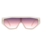 Firelily - Geometric Square Oversize Futuristic Fashion Sunglasses - Charming Charlie