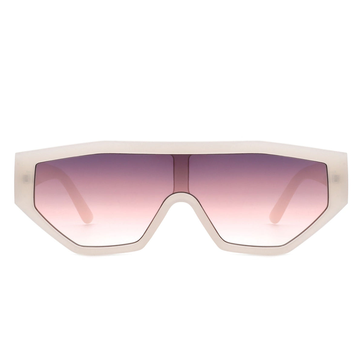 Firelily - Geometric Square Oversize Futuristic Fashion Sunglasses - Charming Charlie