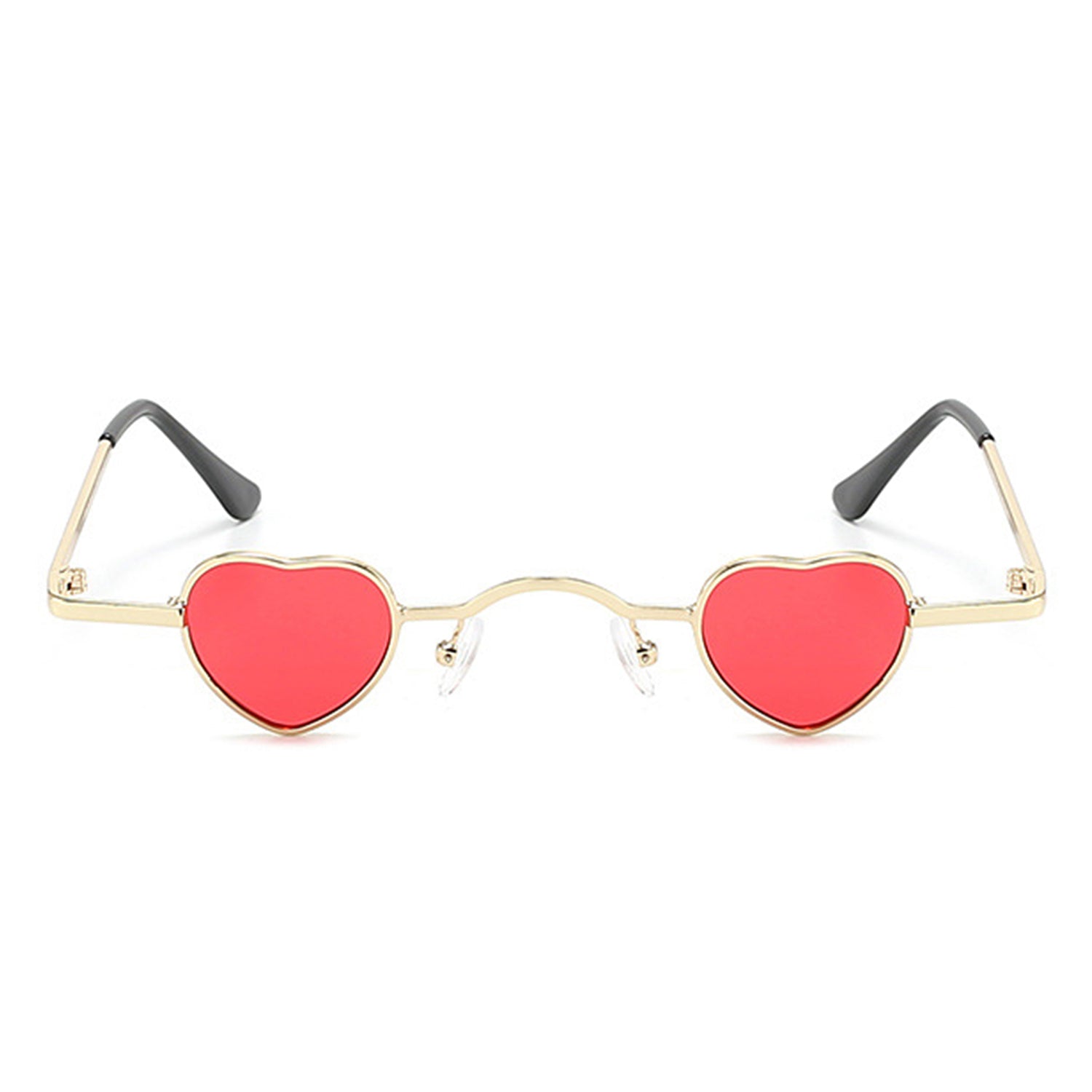 Zyral - Metal Heart Shaped Tinted Mini Color Pop Sunglasses - Charming Charlie