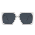 Yellowra - Women Oversize Retro Square Large Fashion Sunglasses - Charming Charlie