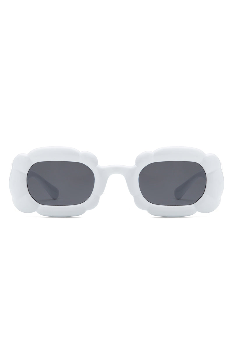 Uplift - Geometric Irregular Thick Frame Square Fashion Sunglasses - Charming Charlie