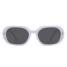 Nexis - Geometric Square Thick Frame Fashion Sunglasses - Charming Charlie