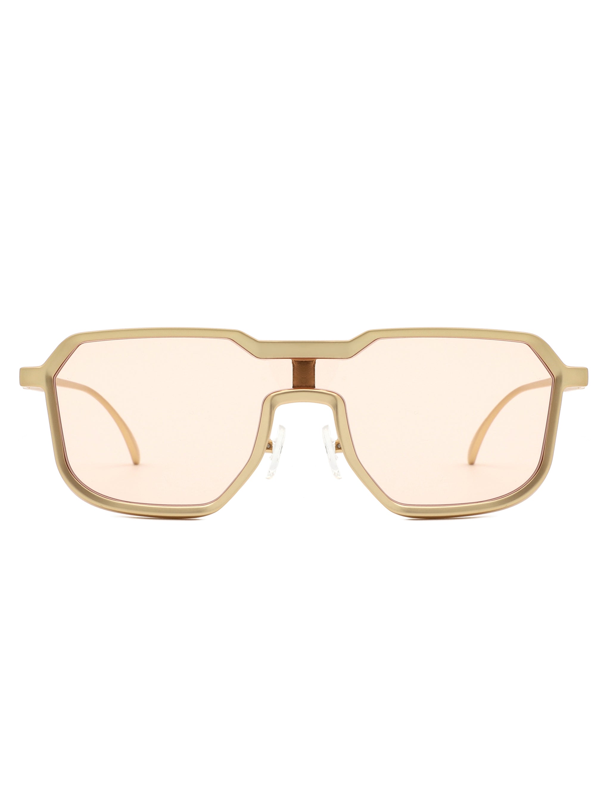 Fusion - Retro Oversized Square Geometric Fashion Sunglasses - Charming Charlie