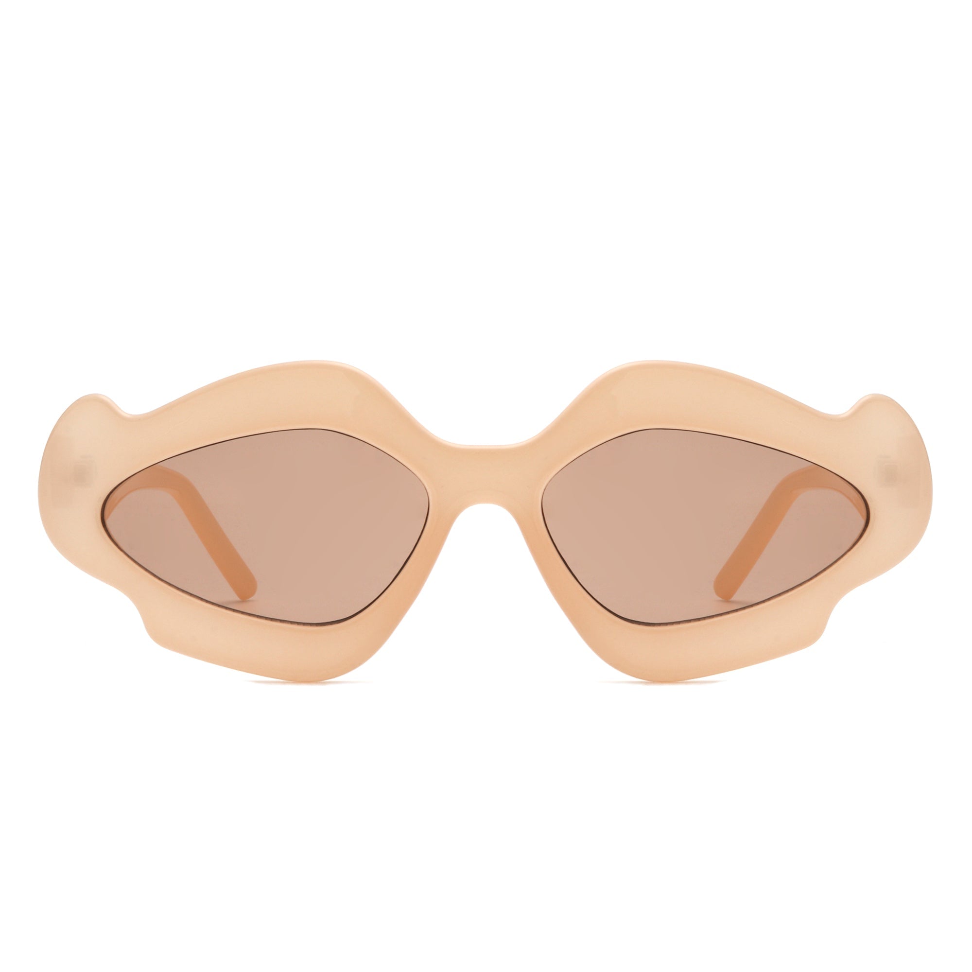 Zyrith - Geometric Wavy Designed Women's Sunglasses - Charming Charlie