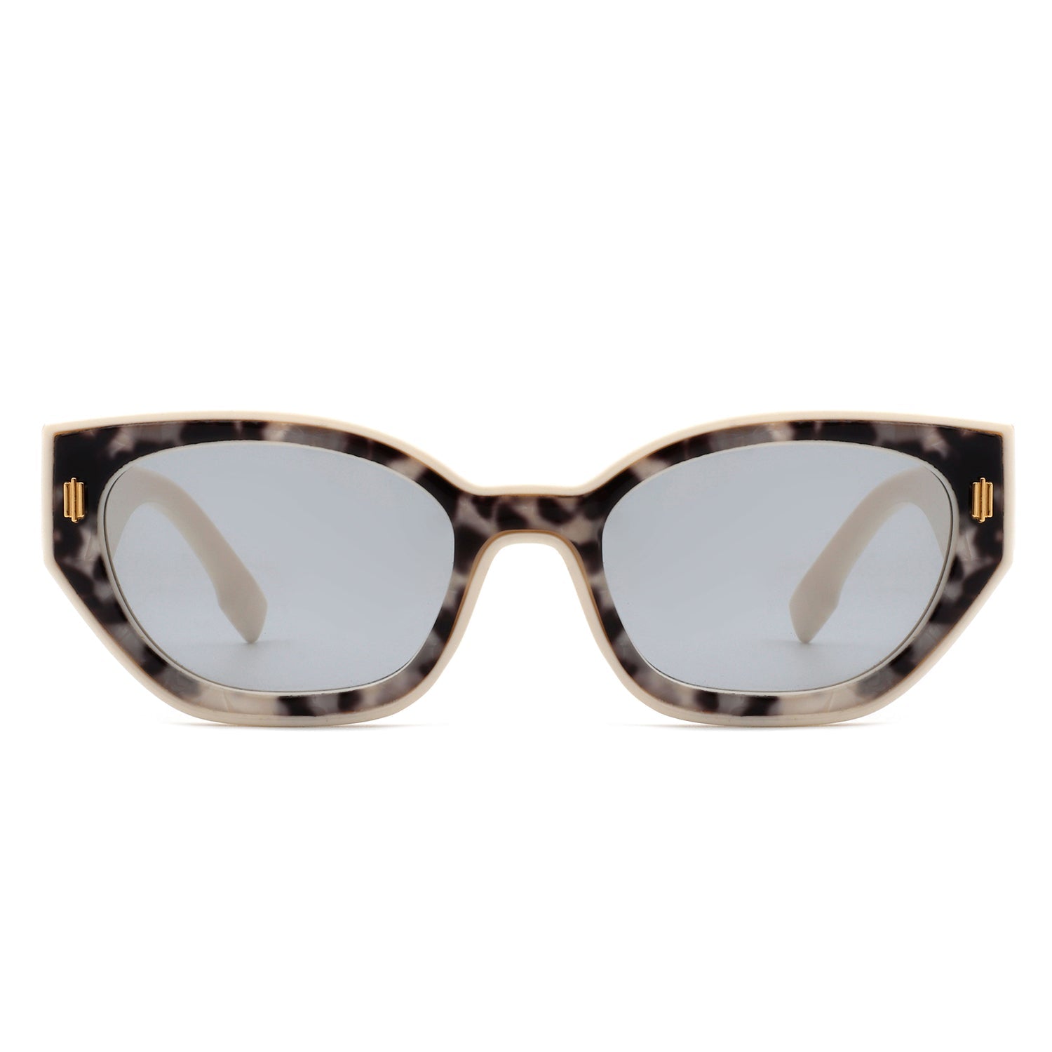 Dawnmist - Geometric Retro Round Irregular Narrow Cat Eye Sunglasses - Charming Charlie