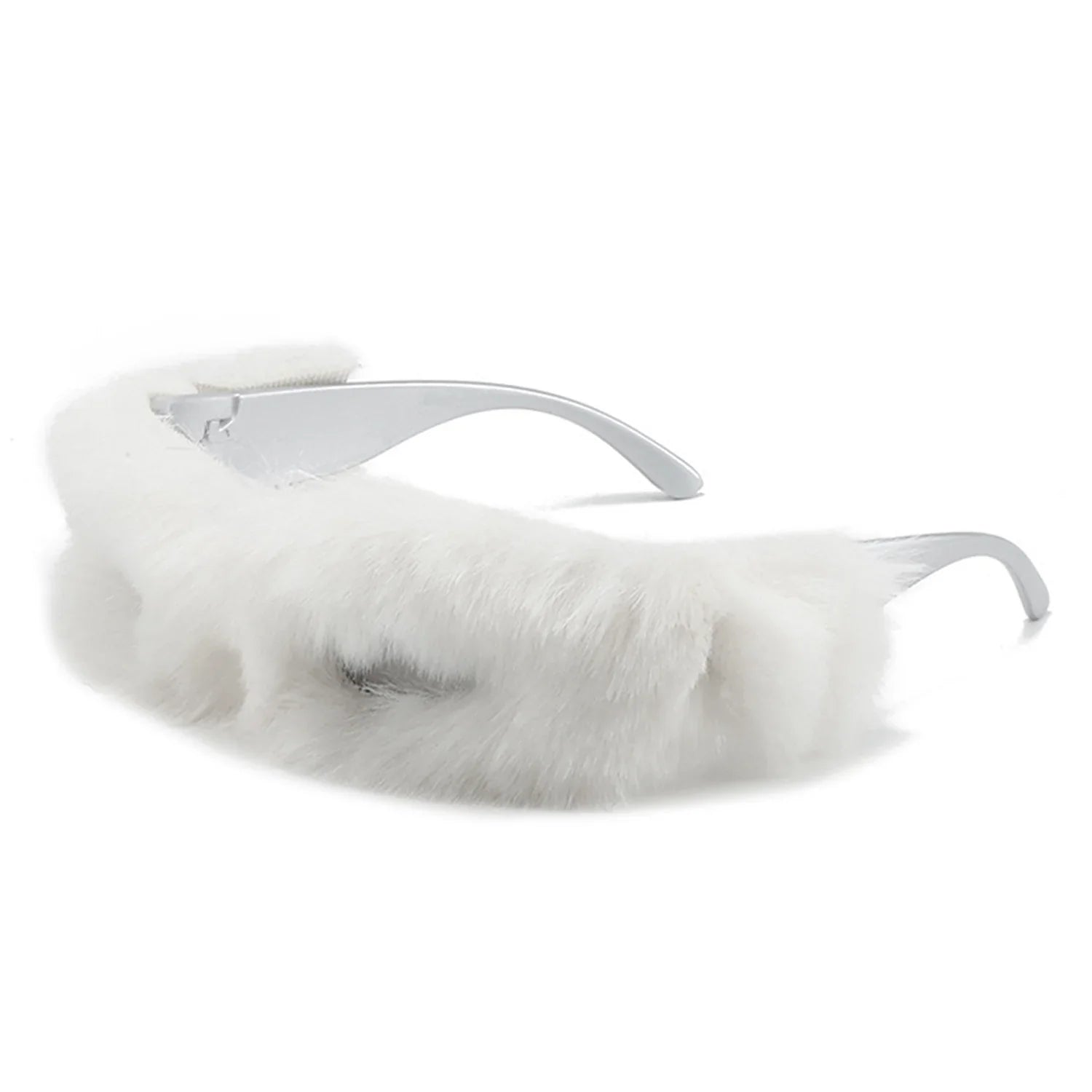 Kyriel - Y2K Wrap Around Fuzzy Fashion Furr Women Sunglasses - Charming Charlie