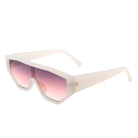Firelily - Geometric Square Oversize Futuristic Fashion Sunglasses - Charming Charlie