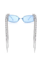 Thyria - Modern Luxury Rhinestone Chi Rectangle Women's Sunglasses - Charming Charlie