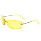 Thalyn - Rectangle Sleek Tinted Sports Color Pop Sunglasses - Charming Charlie